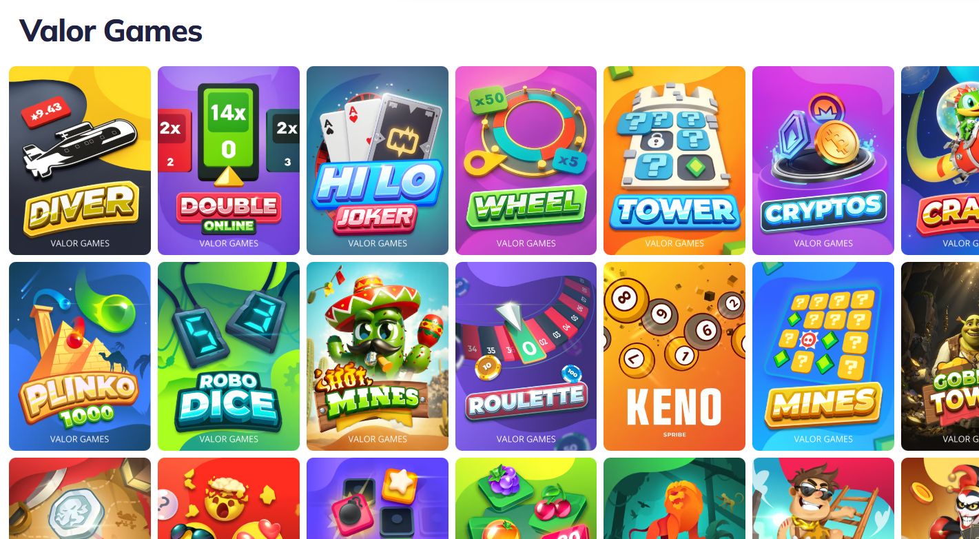 valor casino