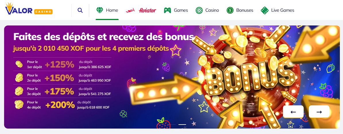 valor casino