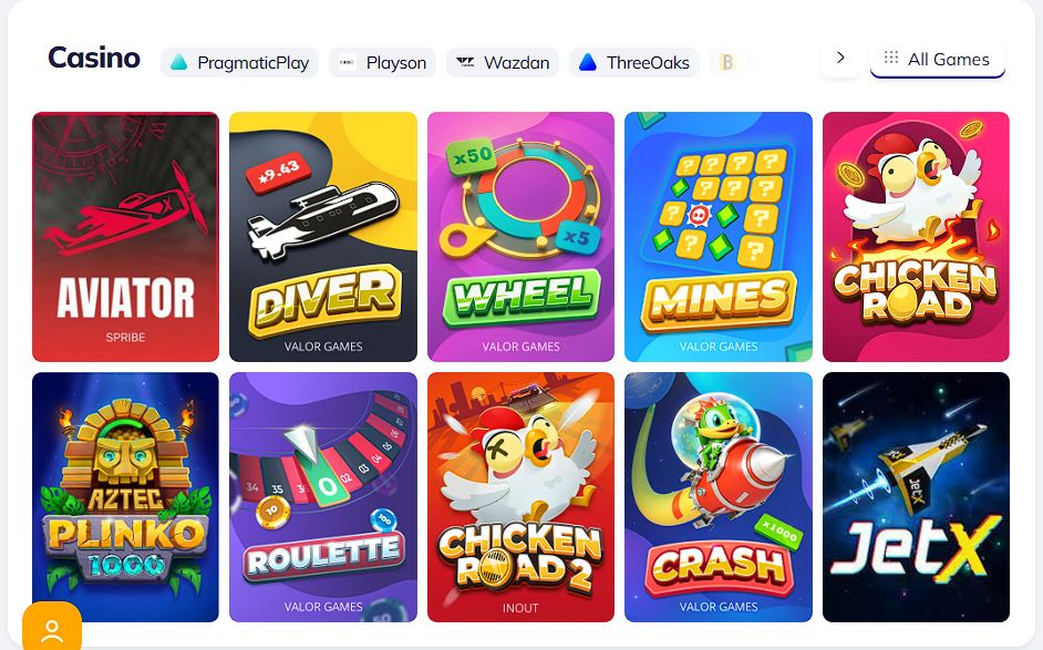 valor casino