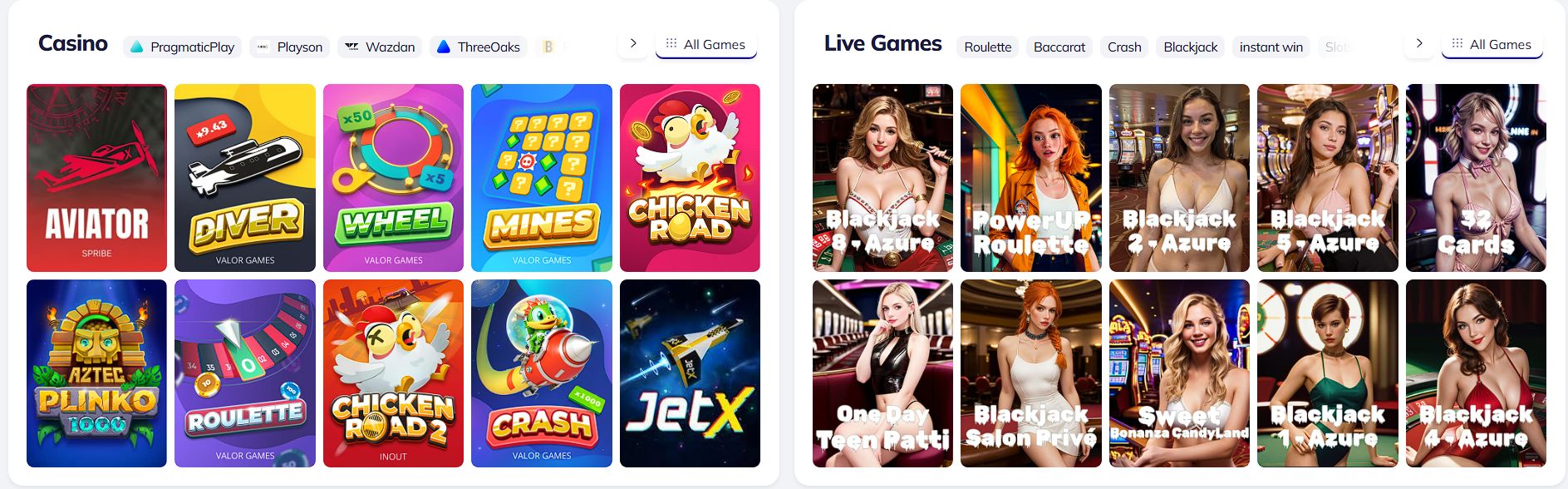 valor casino