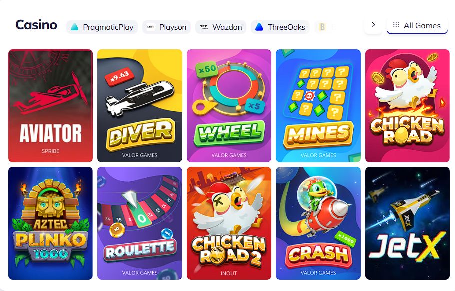 valor casino