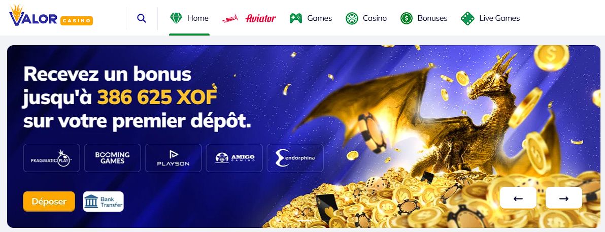 valor casino